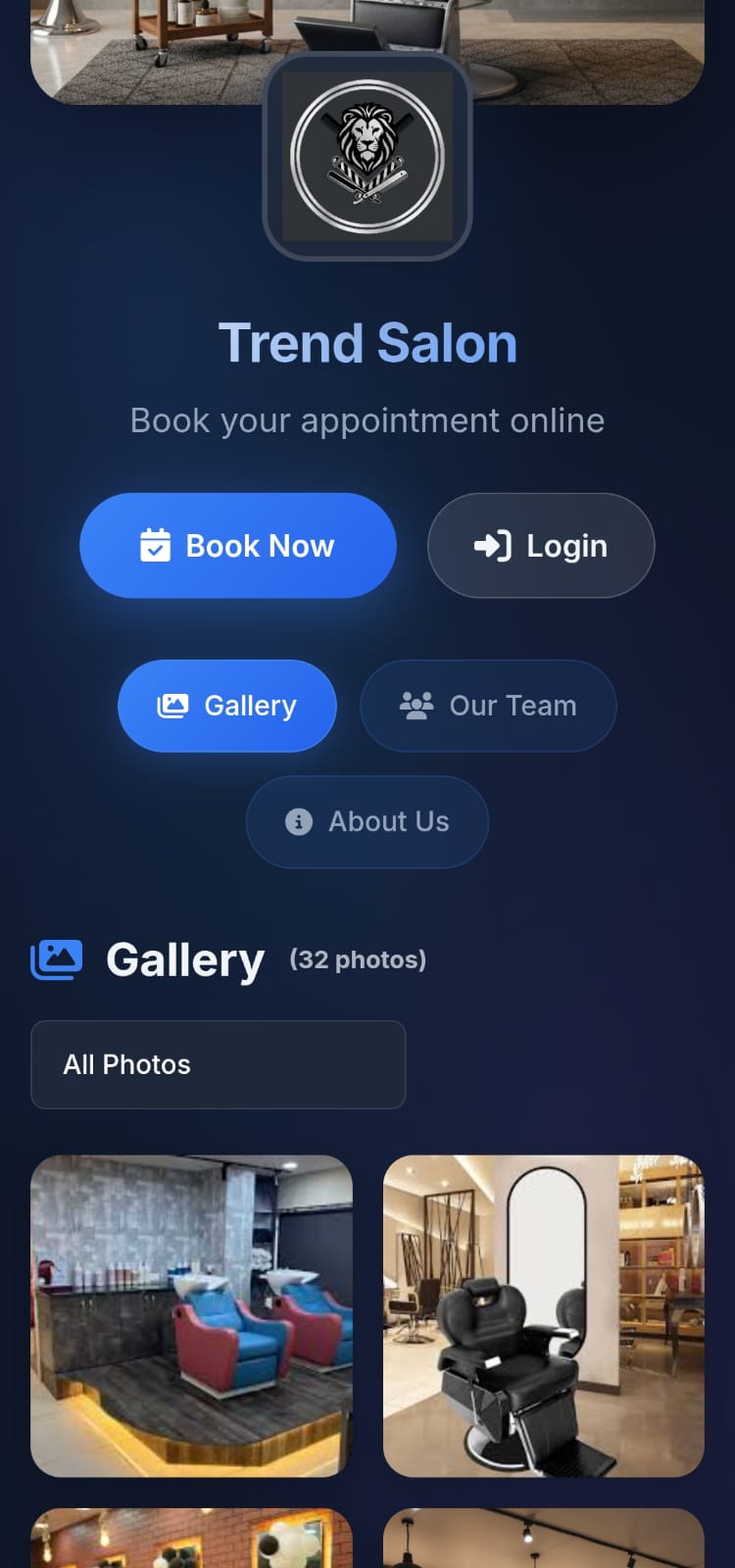 Mobile Booking View
